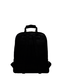 Radley Dukes Place Leather Medium Zip Around Backpack - view 2, Black/Silver