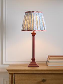 John Lewis x Sanderson Dallimore Scallop Table Lamp, Red - view 2, Red