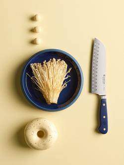 WÜSTHOF Classic Hollow Edge Santoku Knife, 17cm, Wild Blueberry - view 2, Wild Blueberry