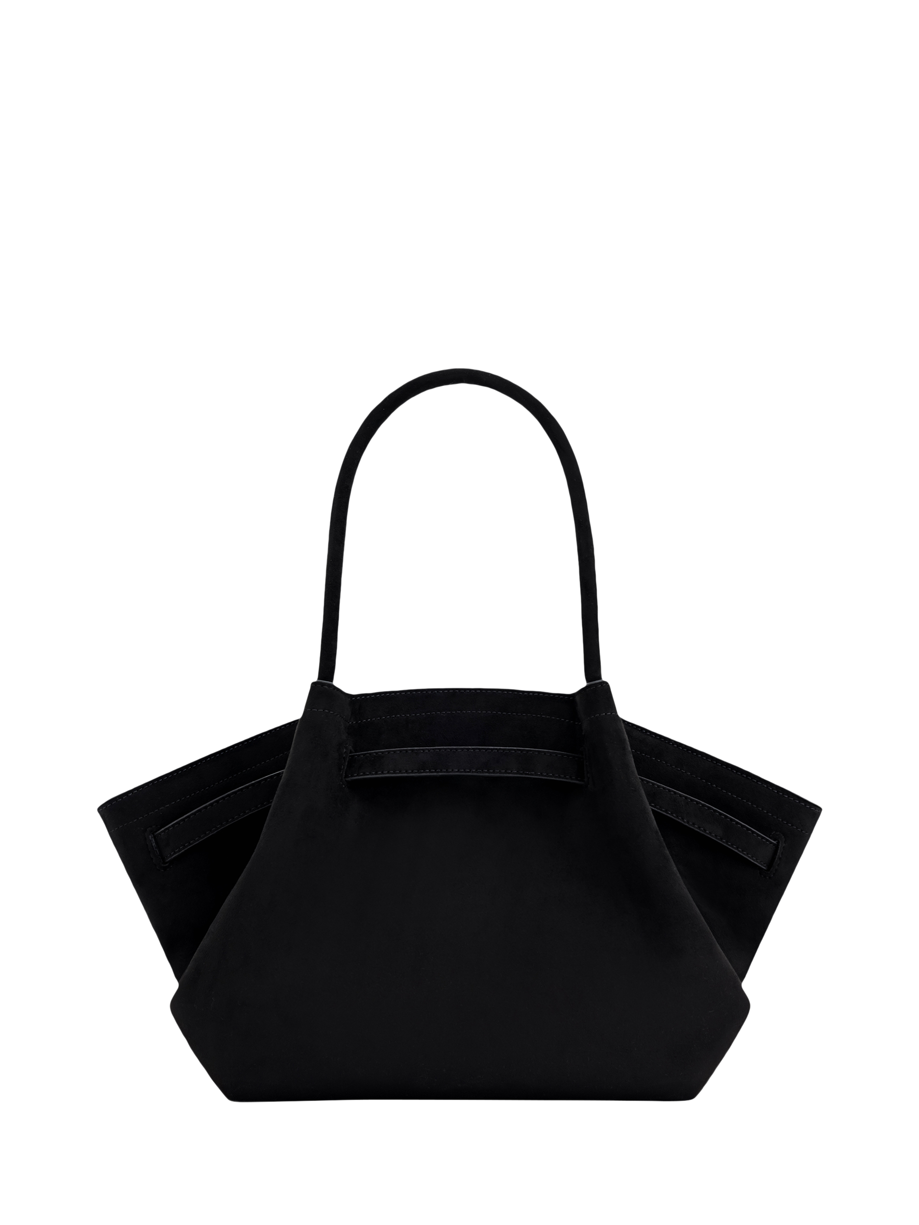 Product image 2 of 4, which shows JW PEI Hana Medium Faux Suede Tote Bag, Black
