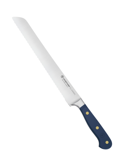 WÜSTHOF Classic Precision Double Serrated Bread Knife, 23cm, Wild Blueberry, Wild Blueberry