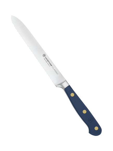 WÜSTHOF Classic Serrated Utility Knife, 14cm, Wild Blueberry, Wild Blueberry