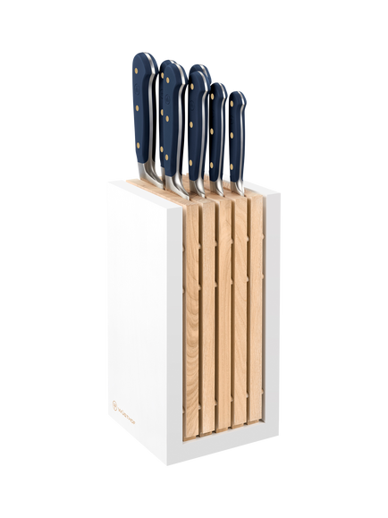 WÜSTHOF Classic Filled Ash Wood Knife Block Set, 8 Piece, Wild Blueberry, Wild Blueberry