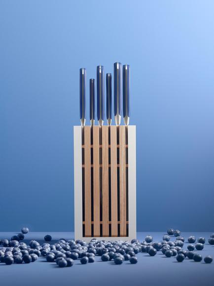 WÜSTHOF Classic Filled Ash Wood Knife Block Set, 8 Piece, Wild Blueberry - view 2, Wild Blueberry