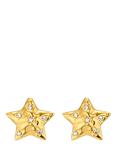 Orelia Crystal Star Stud Earring, Pale Gold