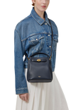 Mulberry Islington Small Classic Grain Leather Bucket Bag, Night Sky