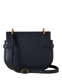 Mulberry Small Amberley Small Classic Grain Leather Satchel Bag - view 2, Night Sky