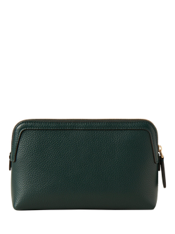 Mulberry Small Classic Grain Leather Small Cosmetic Pouch - view 2, Mulberry Green