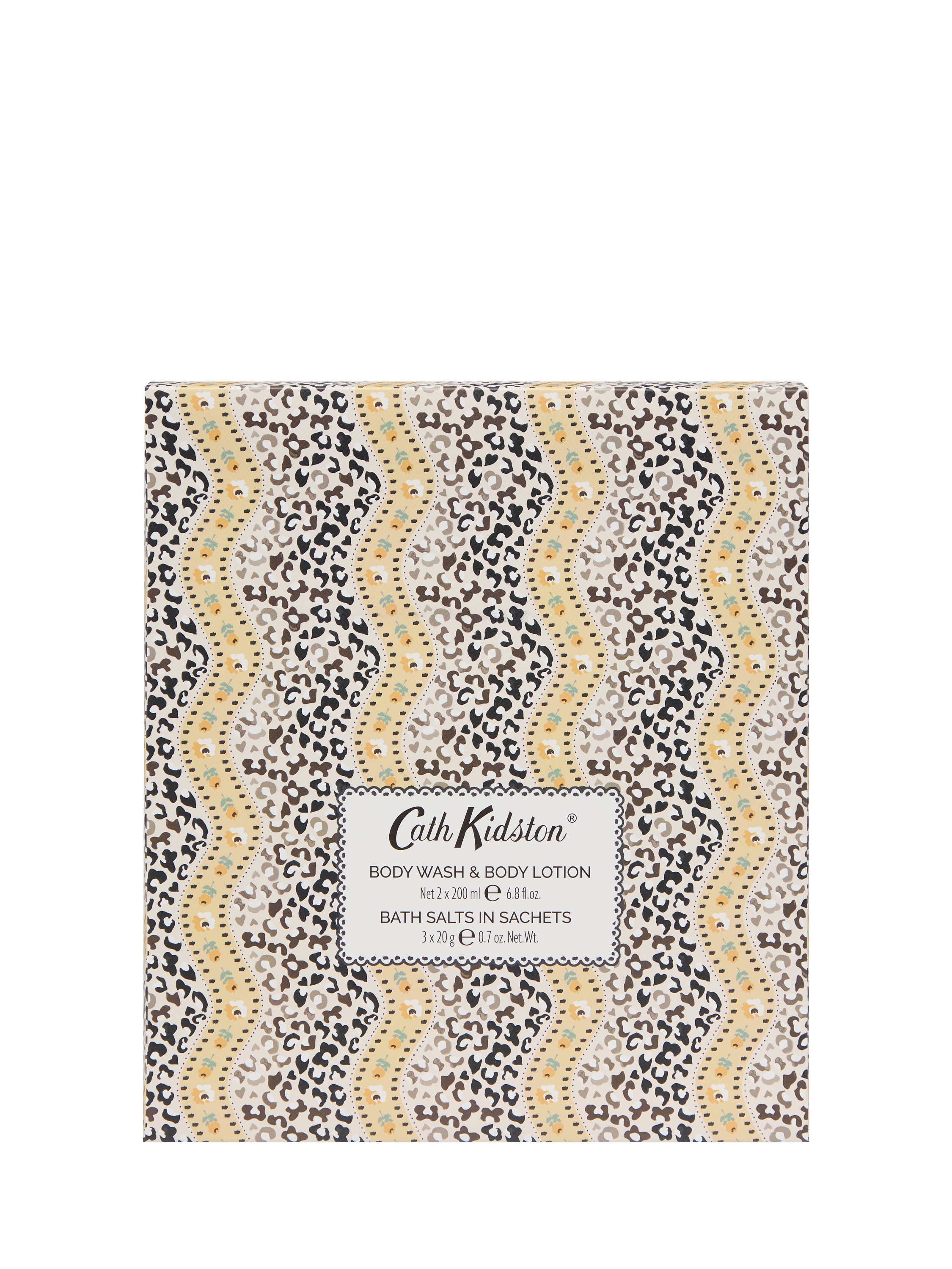 Product image 3 of 6, which shows Cath Kidston Leopard Orange Blossom Bathing Gift Box