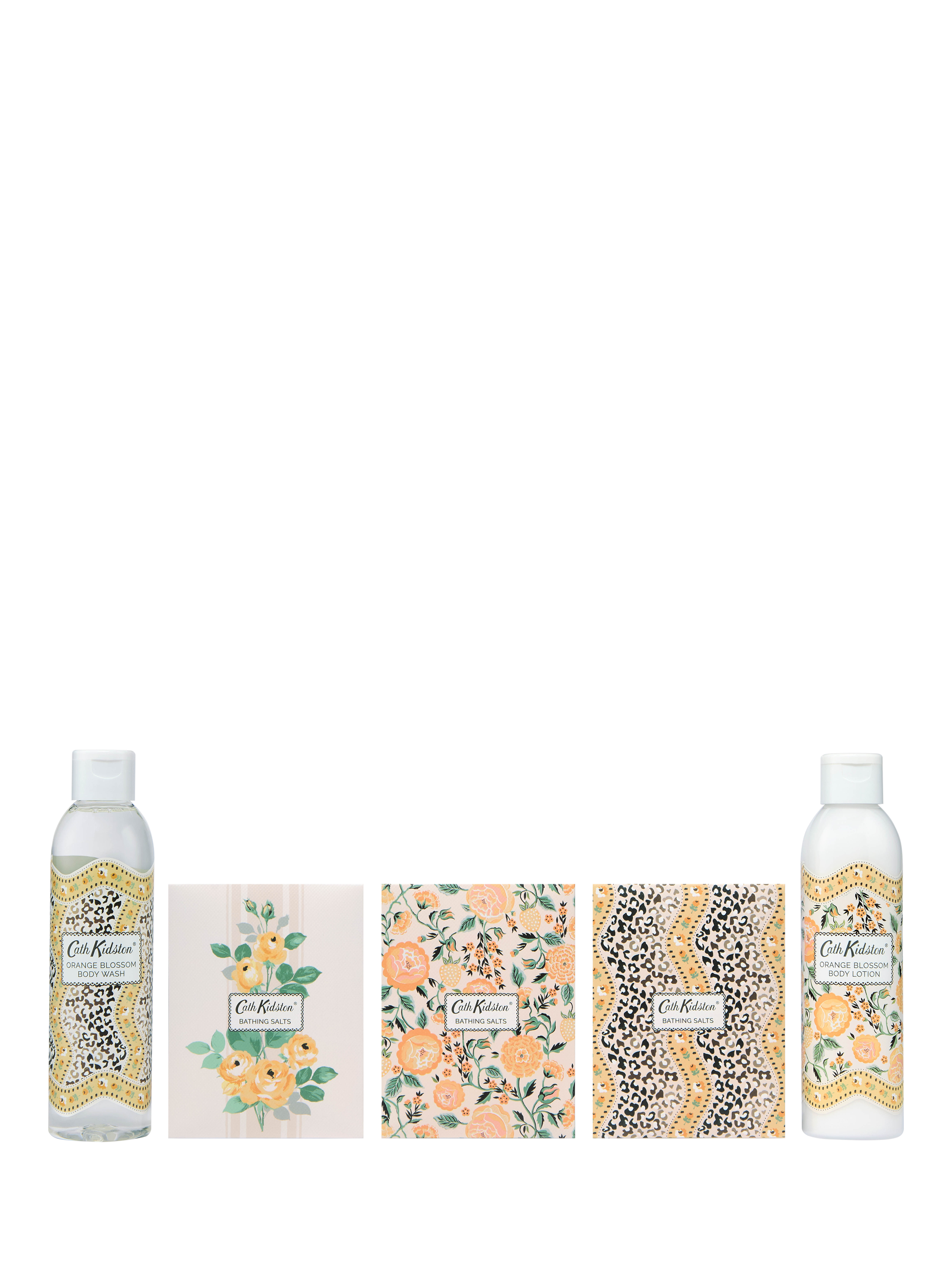 Product image 4 of 6, which shows Cath Kidston Leopard Orange Blossom Bathing Gift Box