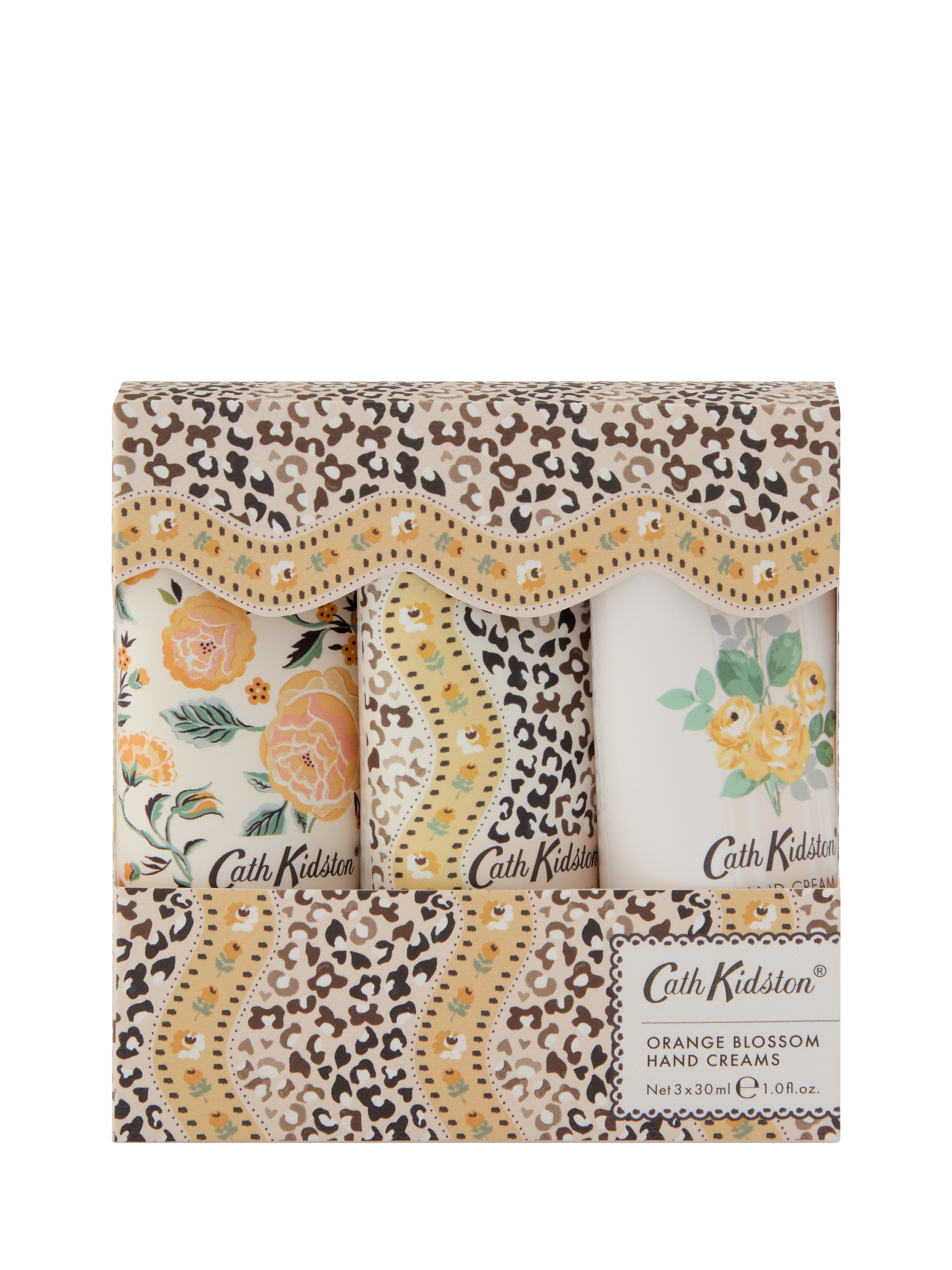 Product image 1 of 3, which shows Cath Kidston Orange Blossom Hand Creams, Set of 3