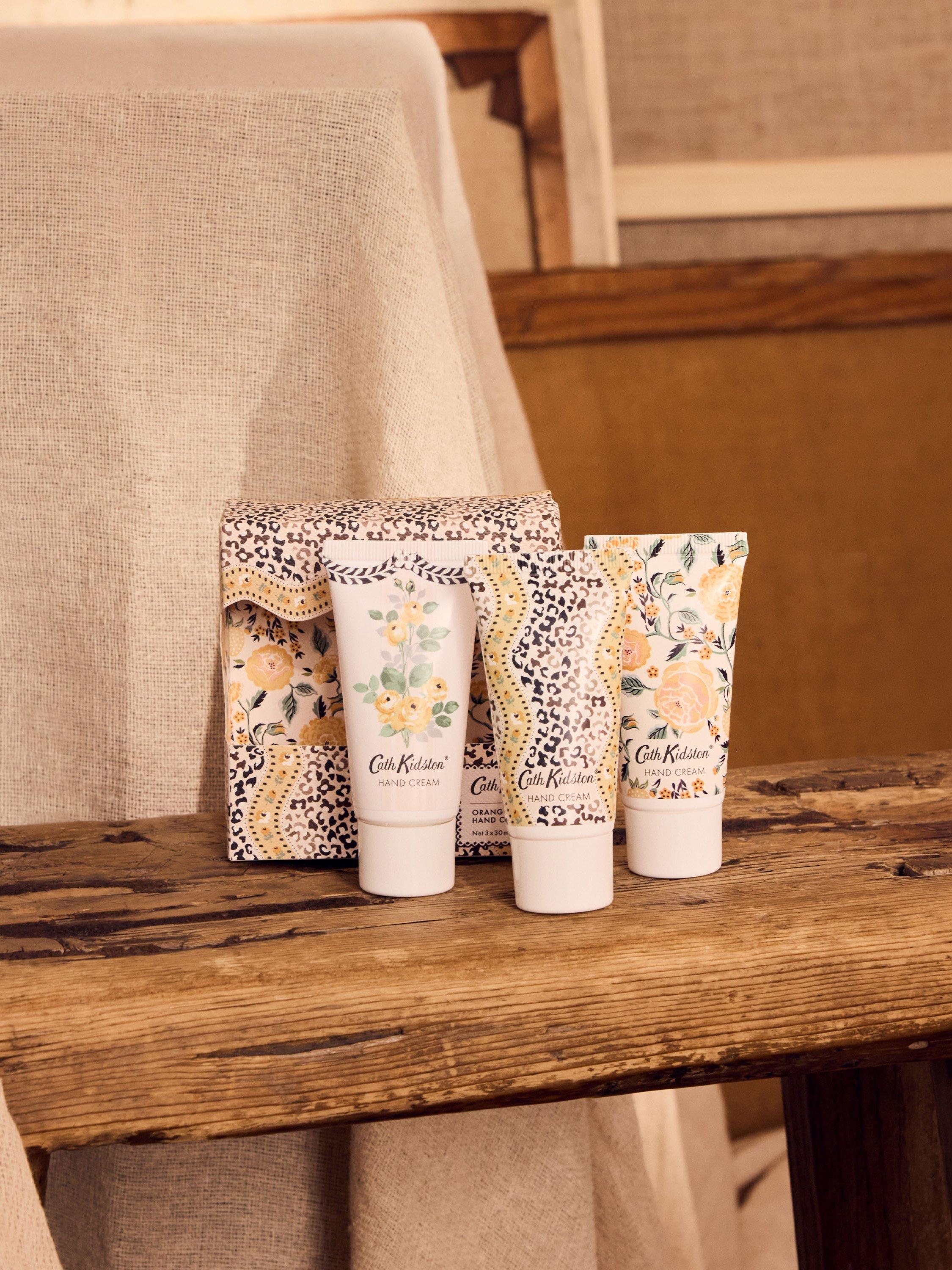 Product image 3 of 3, which shows Cath Kidston Orange Blossom Hand Creams, Set of 3