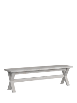 Laura Ashley Alderbury Bench, White Natural, White Natural