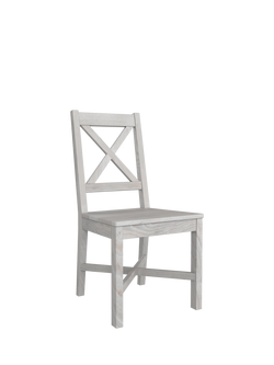 Laura Ashley Alderbury Dining Chair, Set of 2, White, White Natural