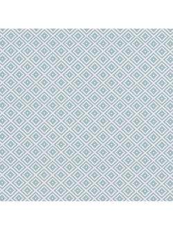 Clarke & Clarke Diamonds Oilcloth Tablecloth Fabric, Light Blue, Light Blue