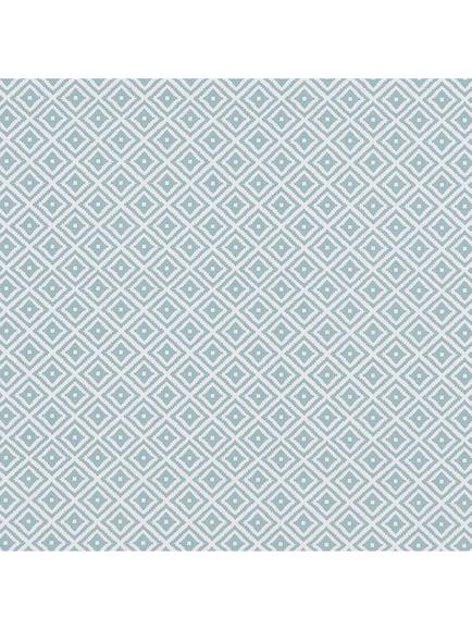 Clarke & Clarke Diamonds Oilcloth Tablecloth Fabric, Light Blue, Light Blue