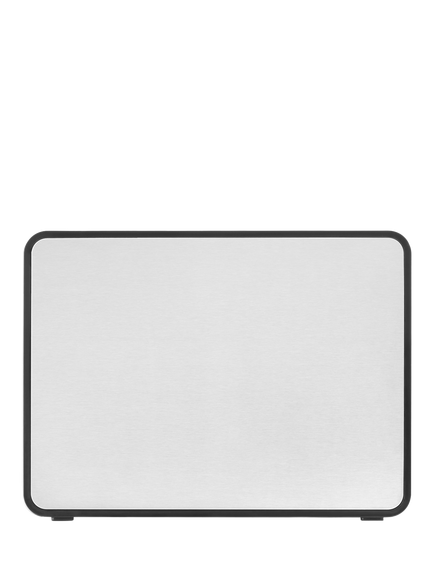 Brabantia Fall Front Bread Bin, Matt Steel - view 2, Matt Steel