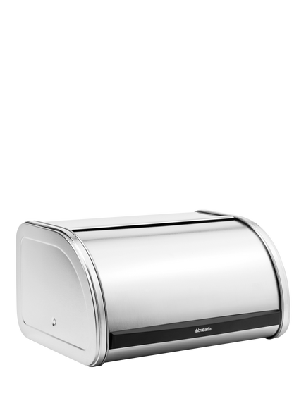 Brabantia Roll Top Bread Bin - view 2, Matt Steel