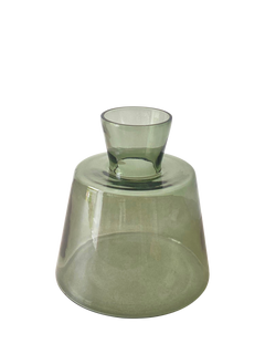 Truly Smoked Glass Vase, Sage