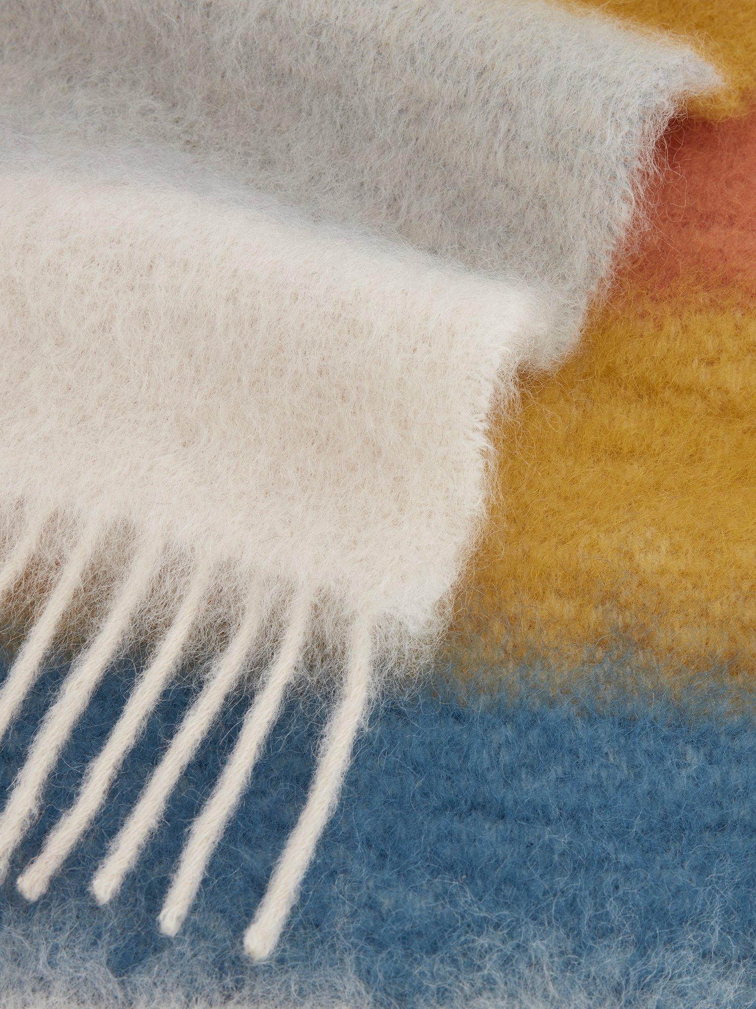 Product image 4 of 4, which shows OSPREY LONDON The Paola Mohair Scarf, Multi