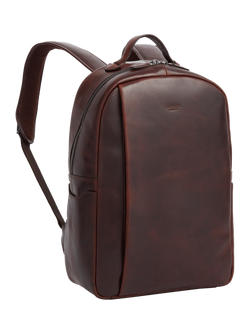 OSPREY LONDON The Carter Leather Backpack - view 2, Chestnut