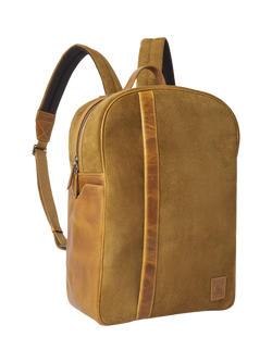 OSPREY LONDON The Heritage Suede Backpack, Tan - view 2, Tan