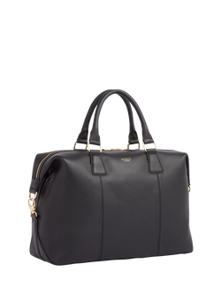 OSPREY LONDON Adaline Leather Weekender Bag - view 2, Black
