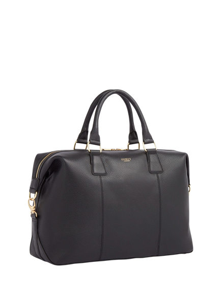 OSPREY LONDON Adaline Leather Weekender Bag - view 2, Black