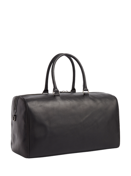 OSPREY LONDON The Carter Leather Holdall - view 2, Black