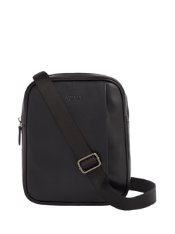 OSPREY LONDON The Carter 2-Way Leather Messenger Bag, Small, Black