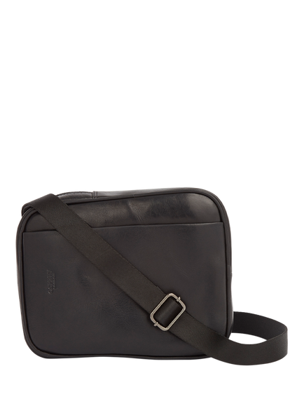 OSPREY LONDON The Carter 2-Way Leather Messenger Bag, Small - view 2, Black