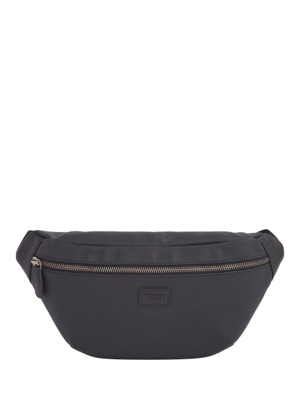 OSPREY LONDON The Grantham Waxed Canvas Bum Bag - view 2, Black