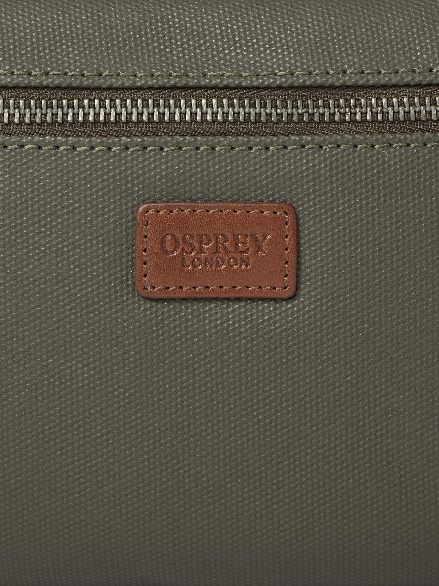 Product image 5 of 5, which shows OSPREY LONDON The Grantham Waxed Canvas Bum Bag, Khaki