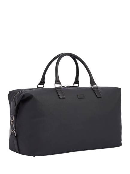 OSPREY LONDON The Grantham Waxed Canvas and Leather Weekend Bag - view 2, Black