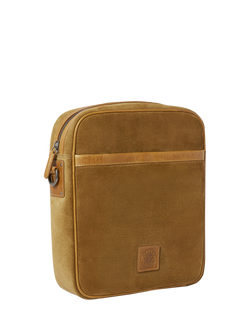 OSPREY LONDON The Heritage Suede Messenger Bag, Tan - view 2, Tan