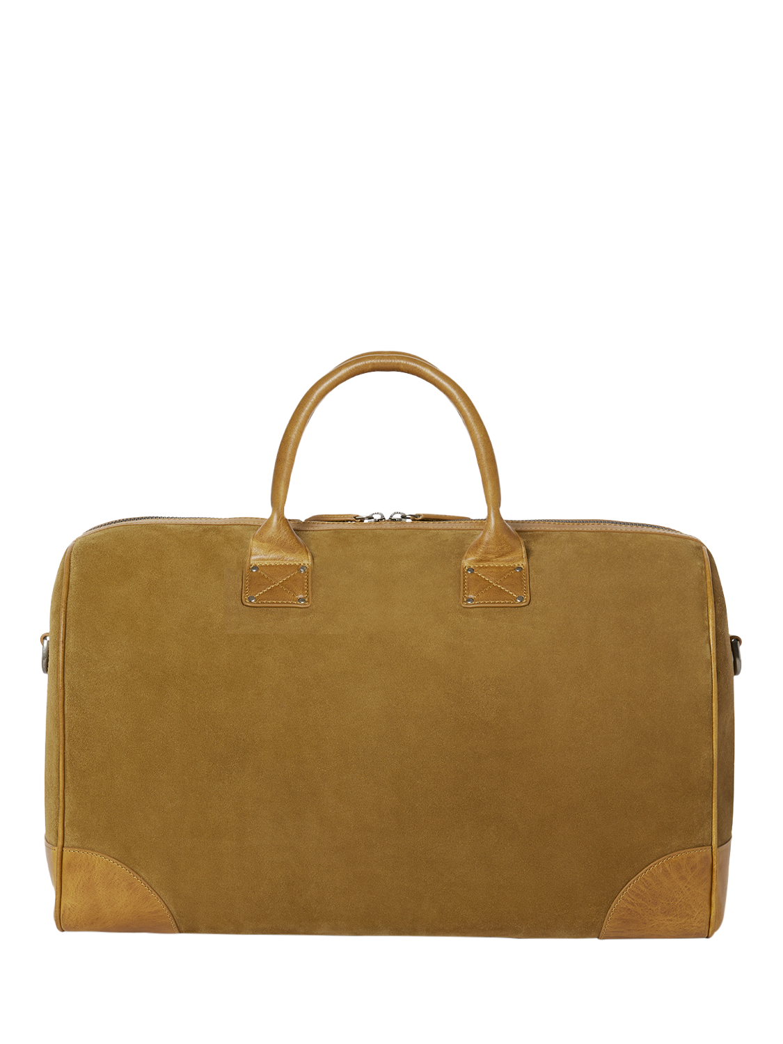 OSPREY LONDON The Heritage Suede Overnight Bag Tan