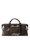 OSPREY LONDON The Maverick Canvas and Leather Weekend Bag, Camo