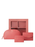 OSPREY LONDON The Tilly Leather Matinee Purse, Cardholder and Make-Up Bag, Guava