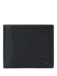 OSPREY LONDON The Compass Leather Card Wallet, Black