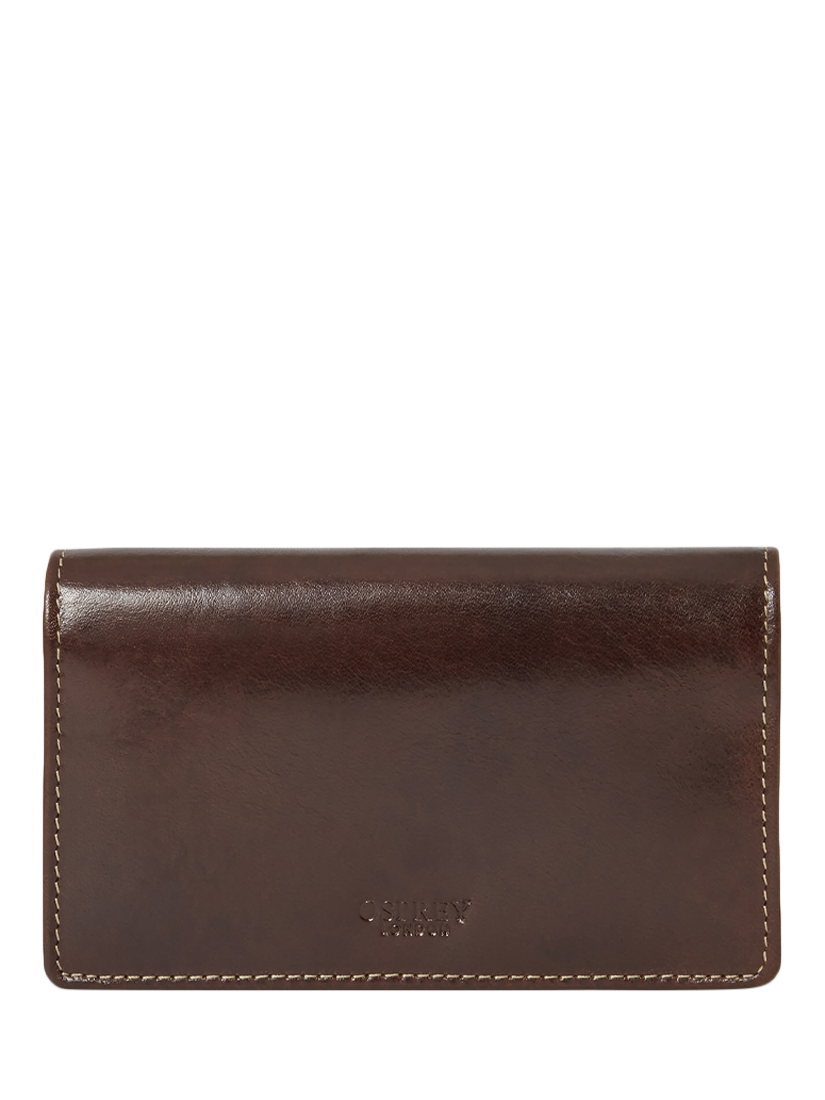 Product image 2 of 6, which shows OSPREY LONDON The Narissa Leather Matinee Purse, Chestnut