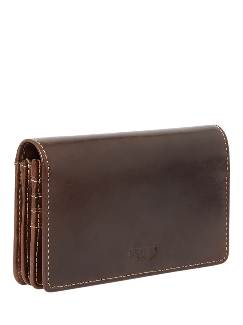 Product image 3 of 6, which shows OSPREY LONDON The Narissa Leather Matinee Purse, Chestnut