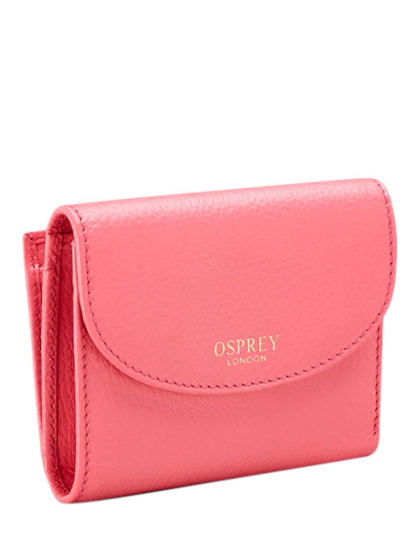 Product image 4 of 9, which shows OSPREY LONDON The Tilly Leather Purse Set, Guava