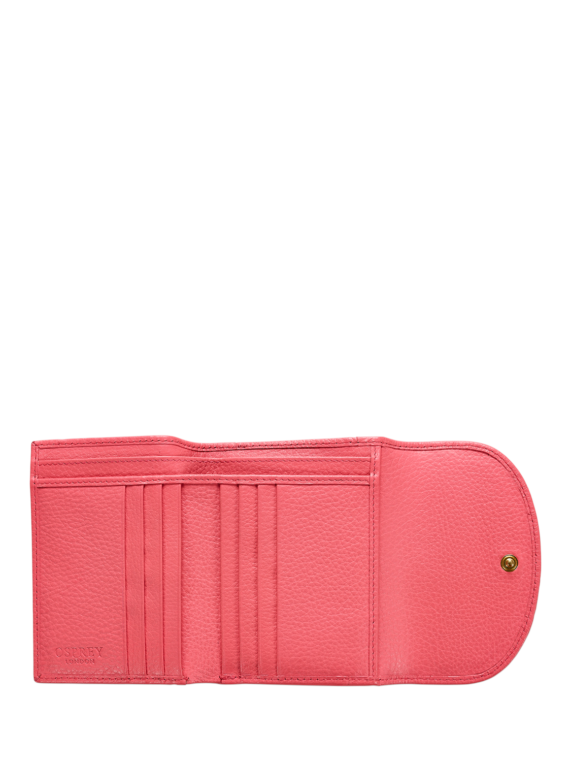 Product image 5 of 9, which shows OSPREY LONDON The Tilly Leather Purse Set, Guava