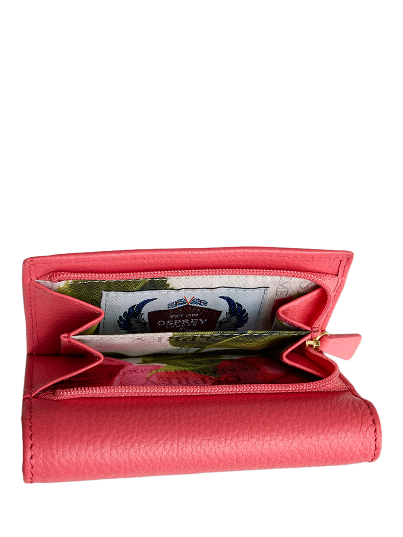 Product image 6 of 9, which shows OSPREY LONDON The Tilly Leather Purse Set, Guava