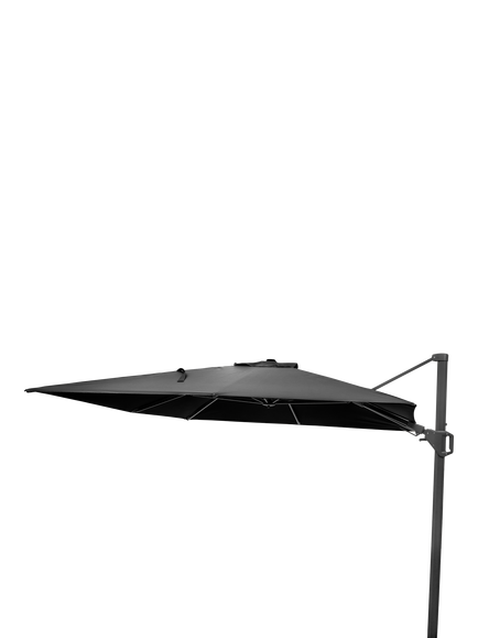 Pacific Challenger T2 Rectangular Free-Arm Tilt Parasol & Base with Cover, 3.5 x 2.6m - view 2, Anthracite