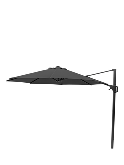 Pacific Voyager T1 Free-Arm Tilt Round Parasol & Base with Cover, 3m - view 2, Anthracite