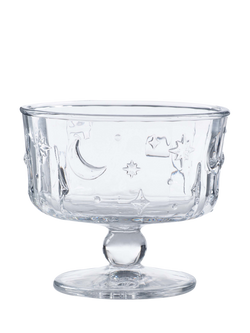 Eleanor Bowmer Electric Coast Glass Dessert Bowl, Set of 4, 11.5cm, Clear, Clear