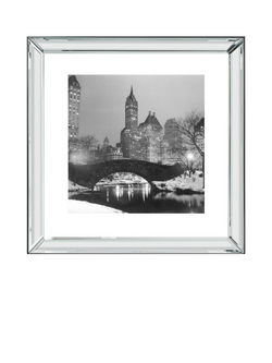 Brookpace Lascelles 'Central Park' New York Framed Print, 50 x 50cm, Black/White, Black, White
