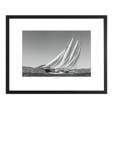 Brookpace Lascelles 'Creole' Framed Print, 35 x 45cm, Black/White, Black, White