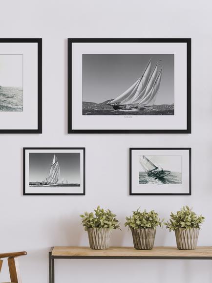 Brookpace Lascelles 'Creole' Framed Print, 35 x 45cm, Black/White - view 2, Black, White